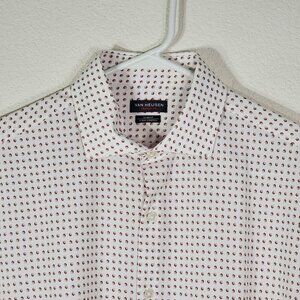 Van Heusen Mens Medium Shirt Traveler Slim Fit 4-Way Stretch 15-15.5 32/33